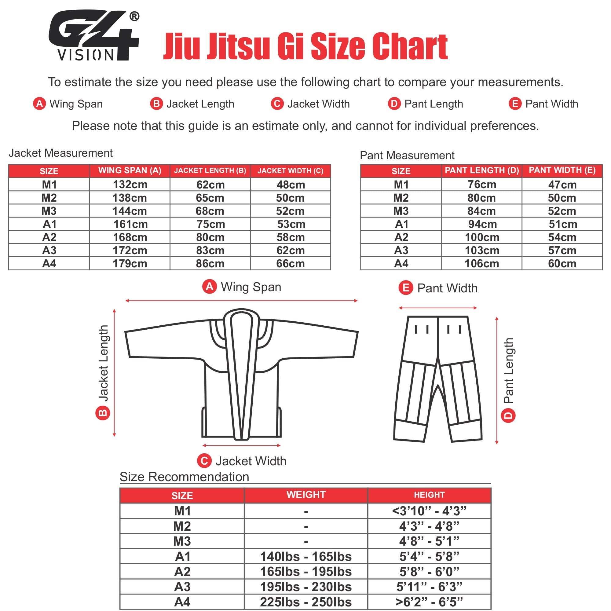 G4-Vision-Jiu-Jitsu-Gi-Size-chart21