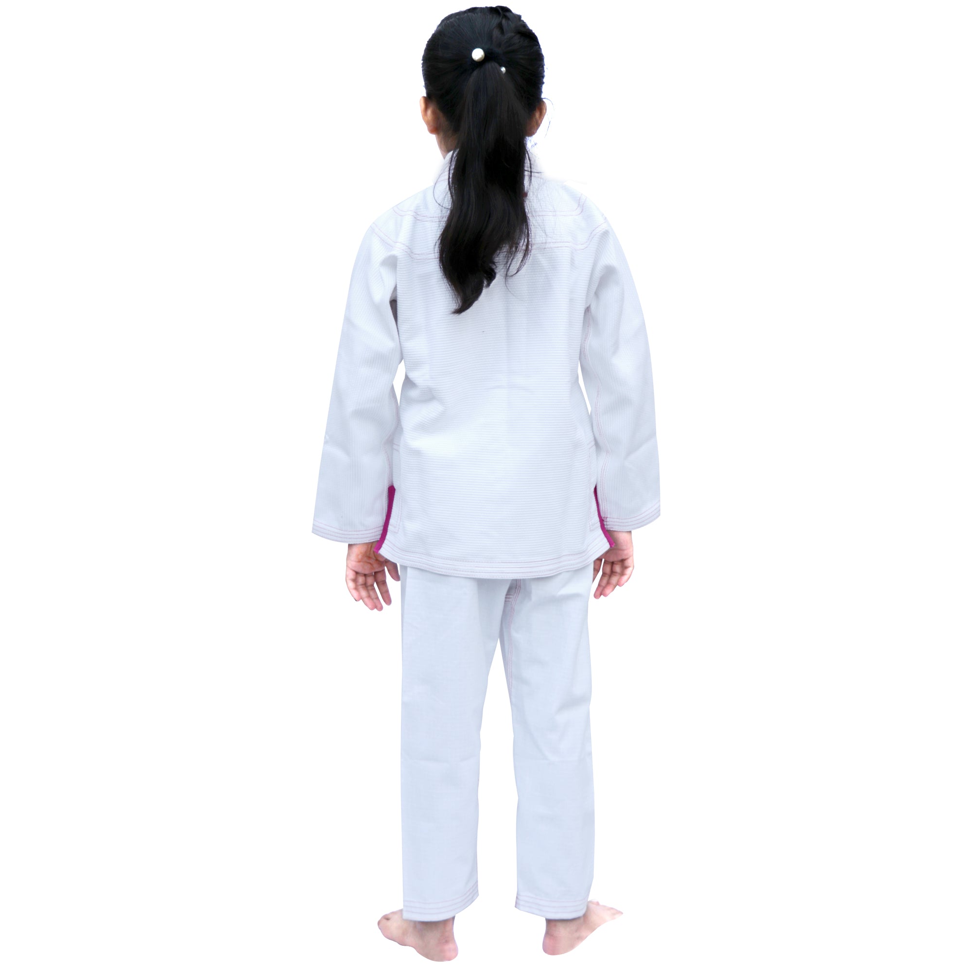 G4 New Kids Jiu Jitsu Suit White Pink