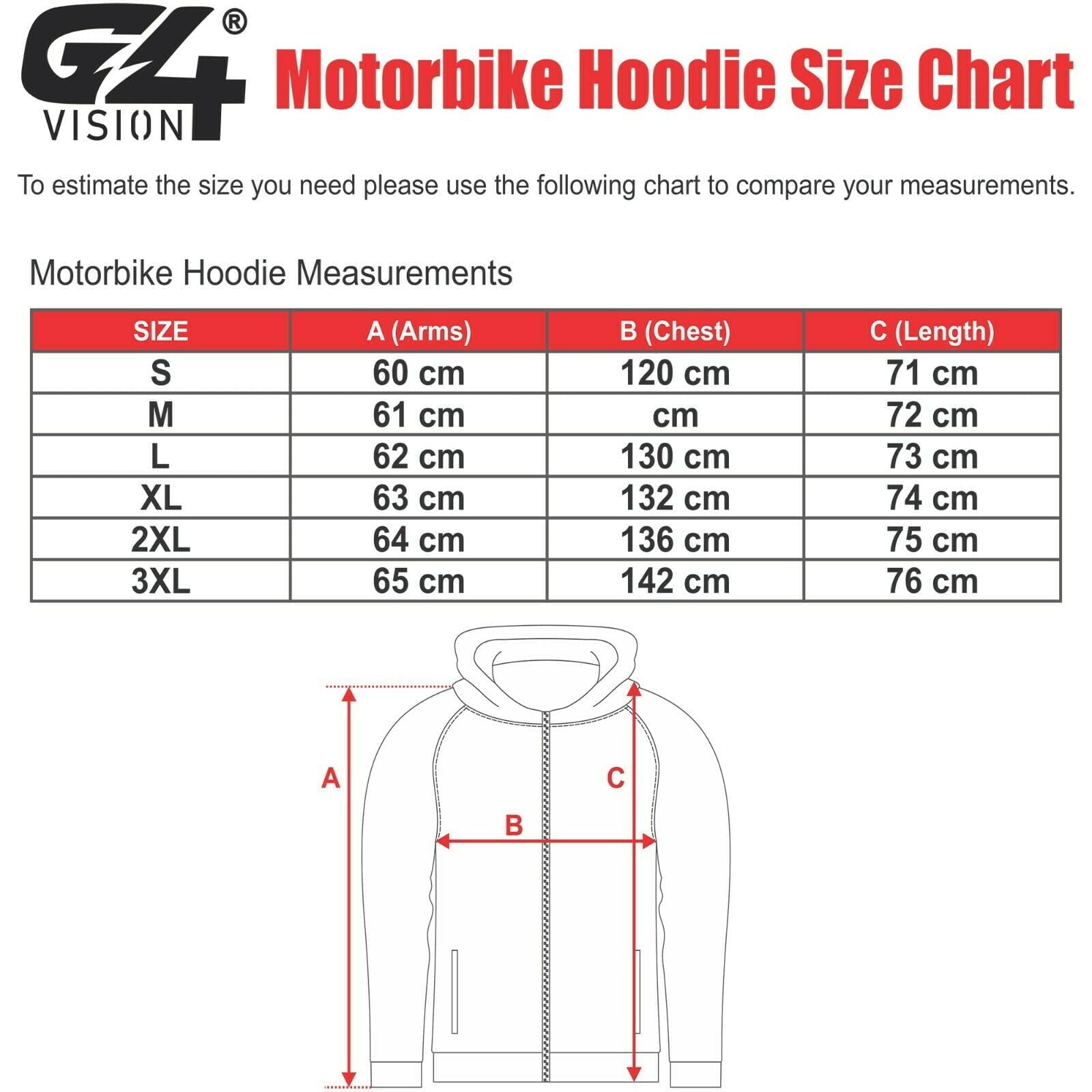 G4 New Motorbike Fleece Hoodie Grey