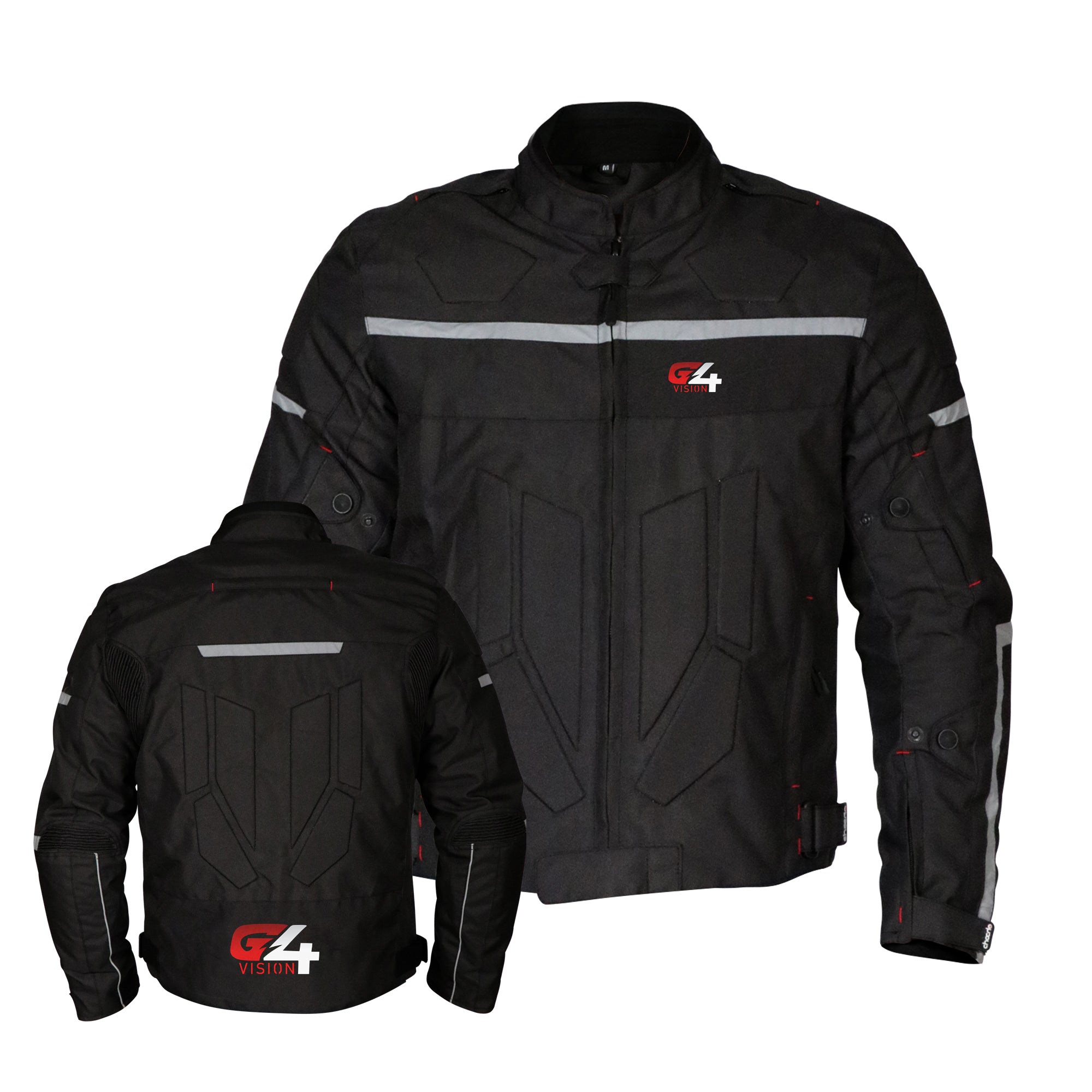 G4 Unique Cordura Motorcycle Jacket Black