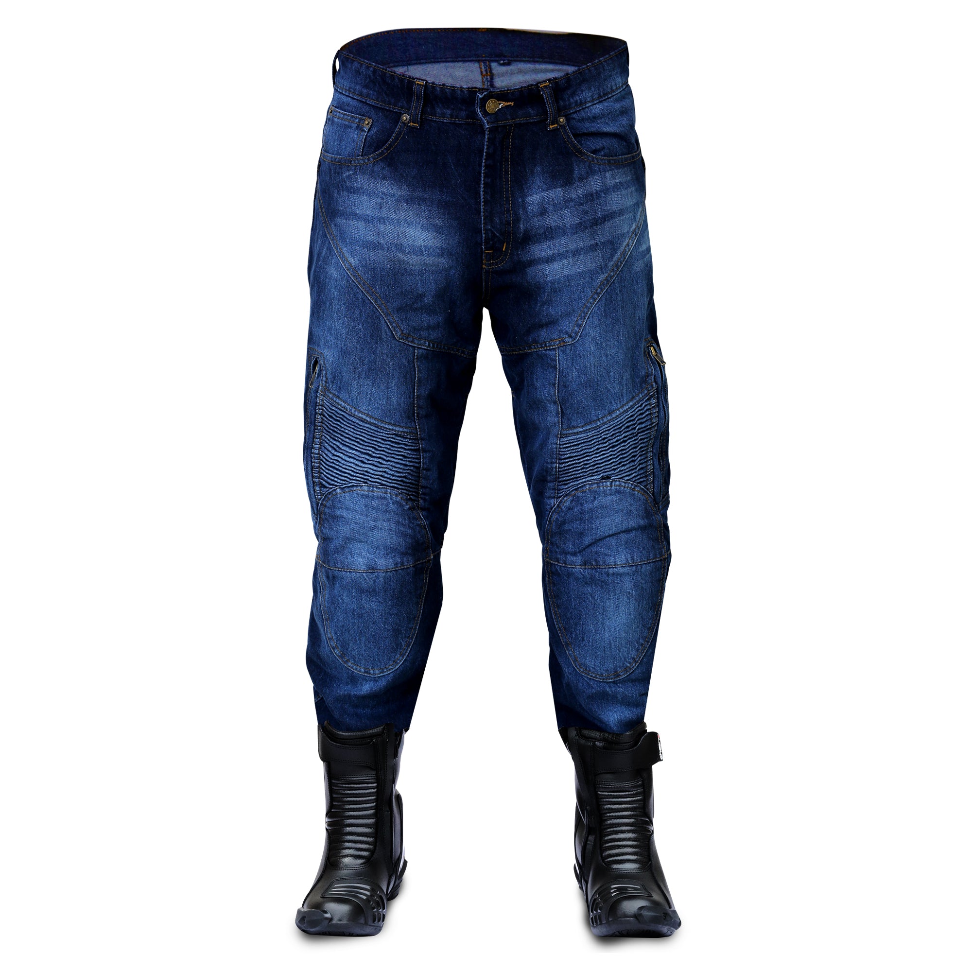 G4 NEW Motorbike Jeans Blue